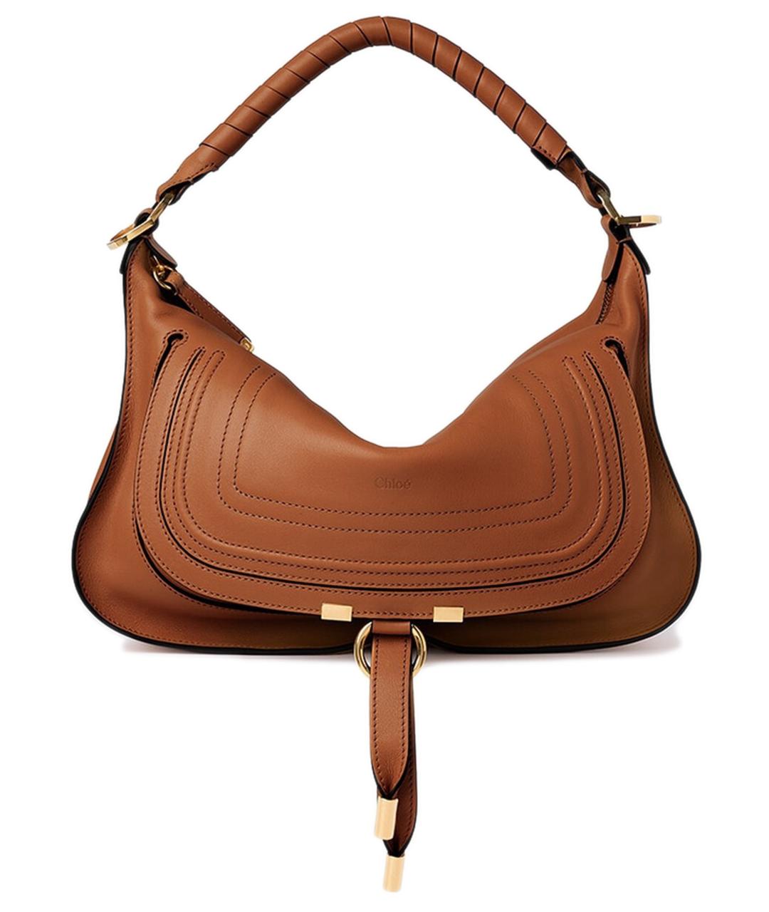 CHLOE Коричневая кожаная сумка через плечо, фото 1