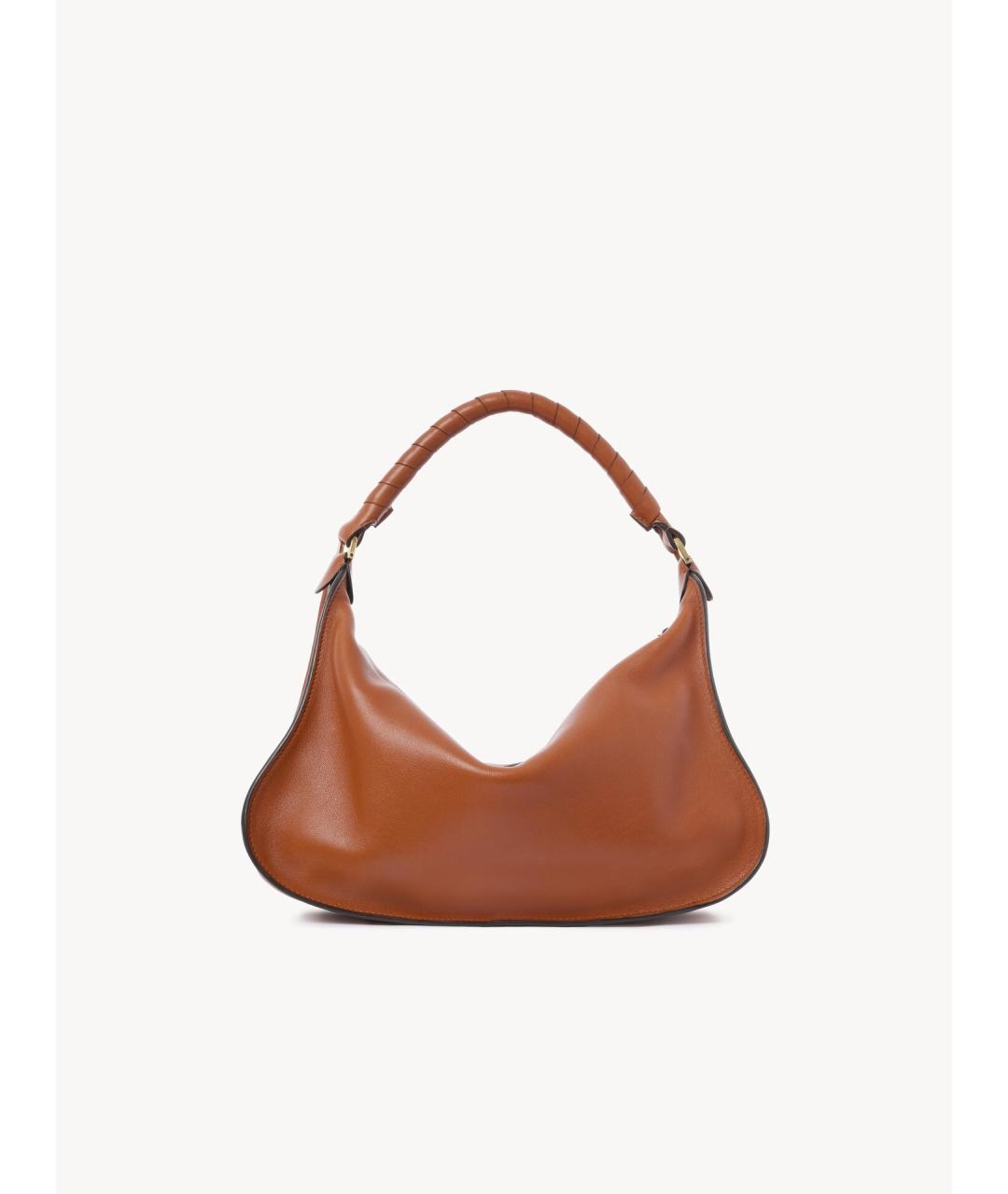 CHLOE Коричневая кожаная сумка через плечо, фото 5