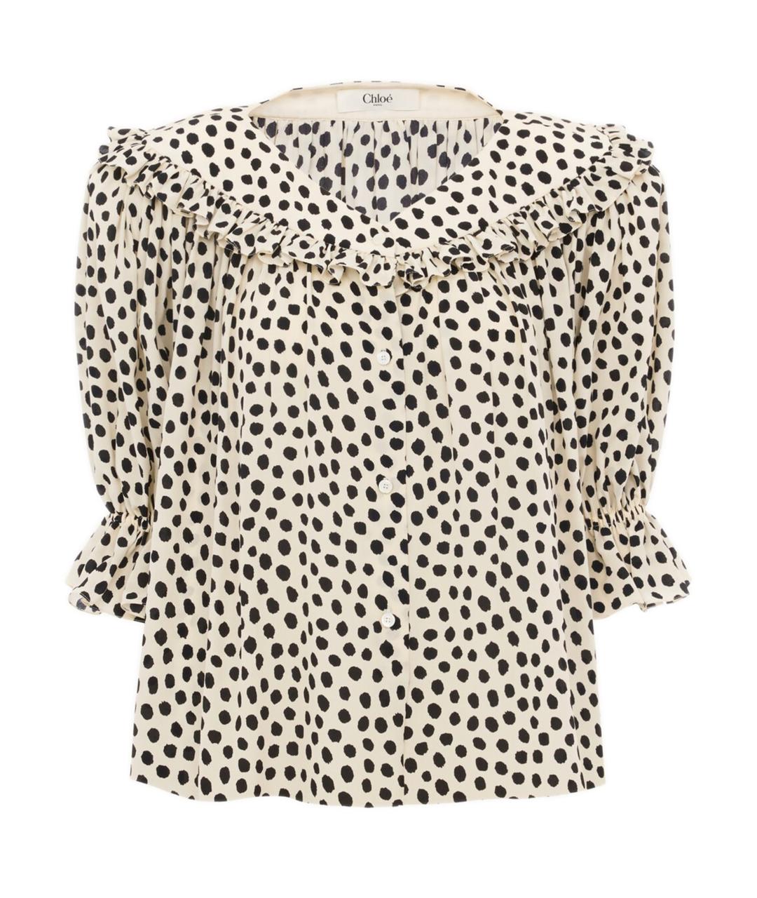 CHLOE Мульти шелковая блузы, фото 1