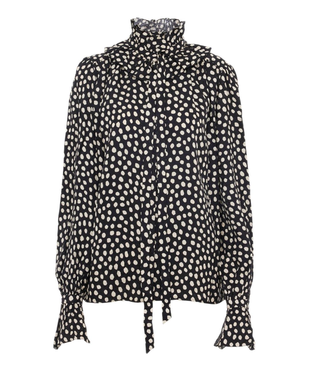 CHLOE Черная шелковая блузы, фото 1