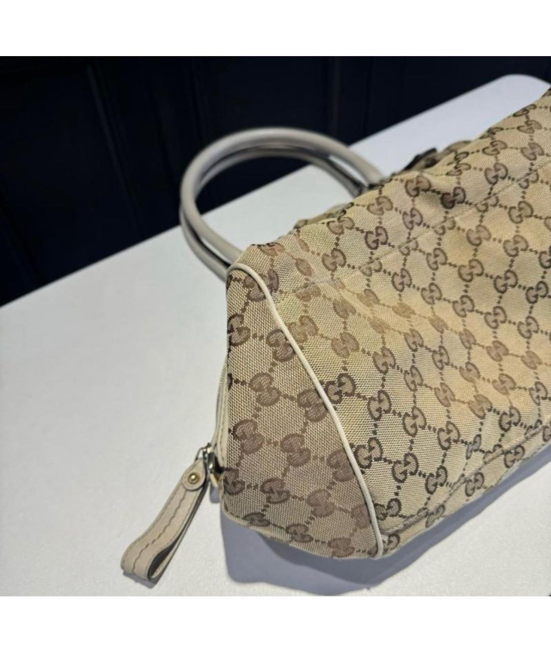 GUCCI Бежевая сумка с короткими ручками, фото 7
