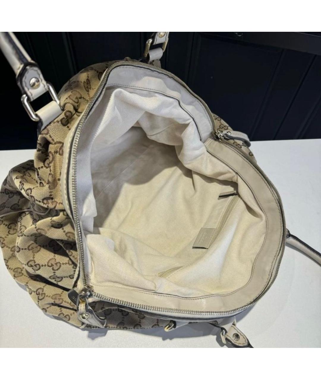 GUCCI Бежевая сумка с короткими ручками, фото 3