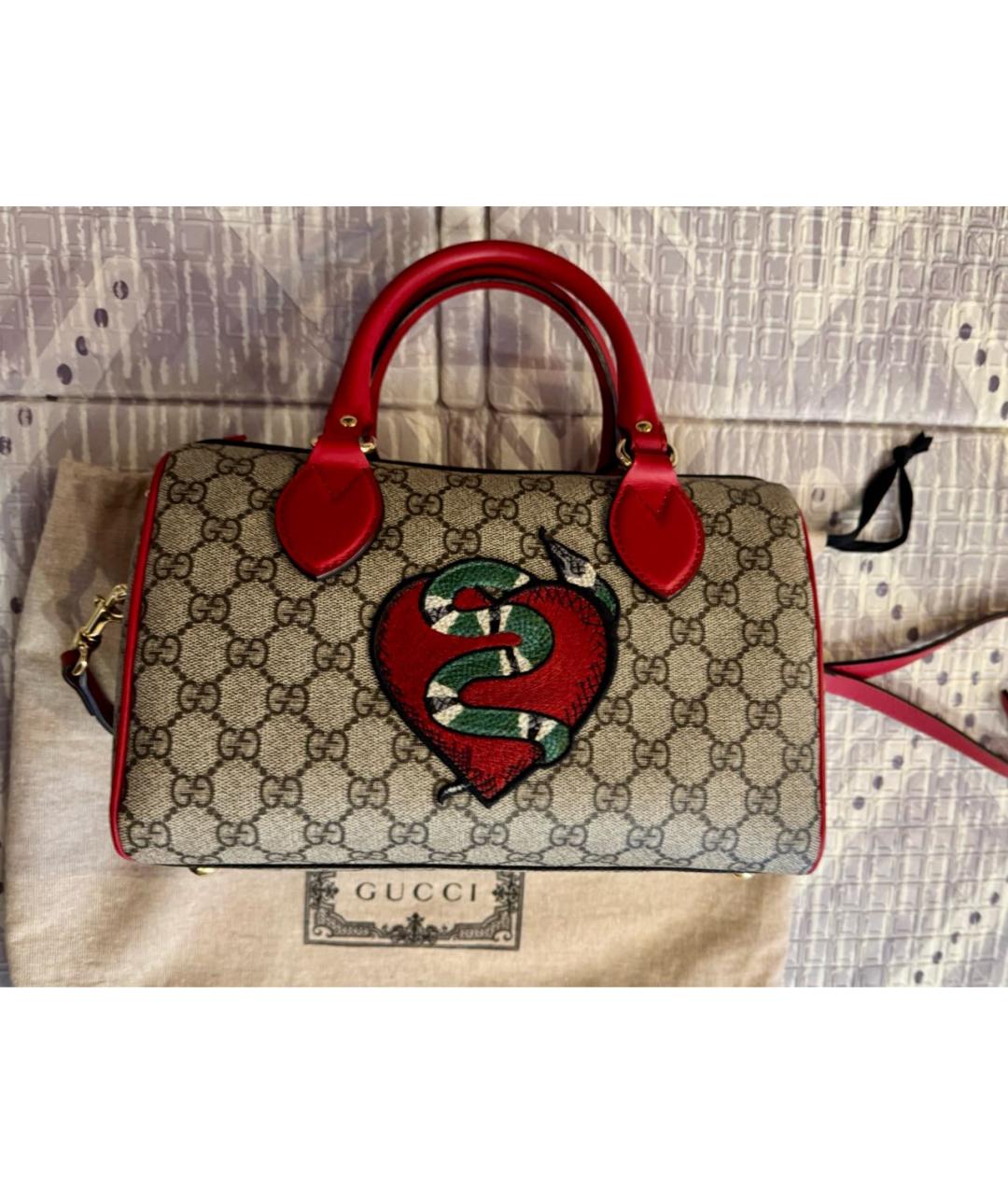 GUCCI Бежевая сумка с короткими ручками, фото 2