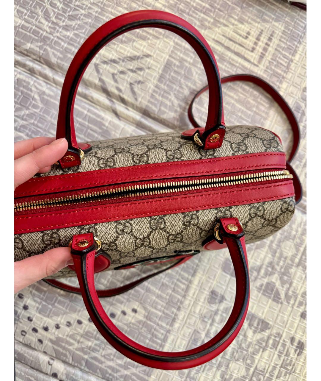 GUCCI Бежевая сумка с короткими ручками, фото 3