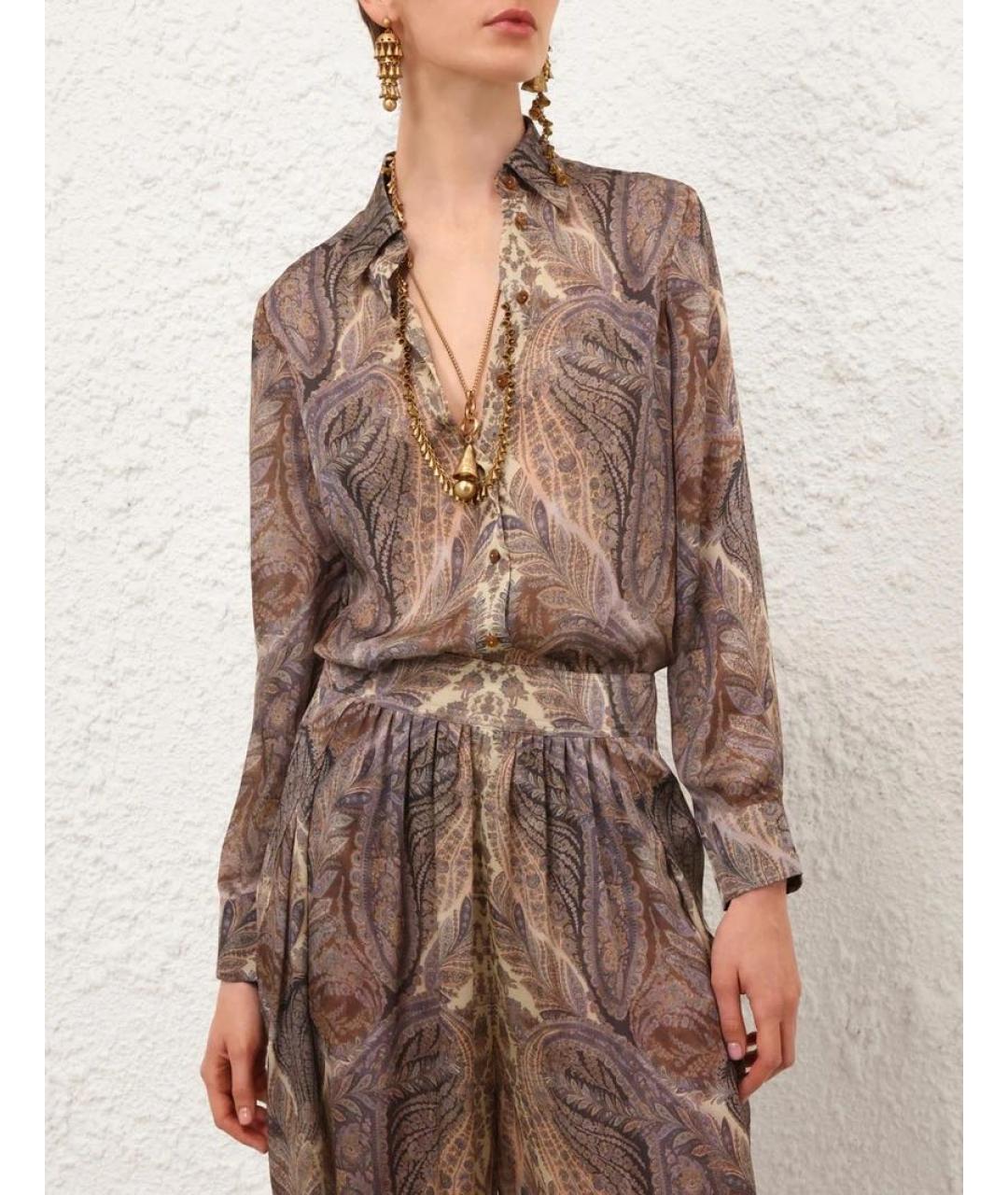 ZIMMERMANN Мульти шелковая рубашка, фото 2