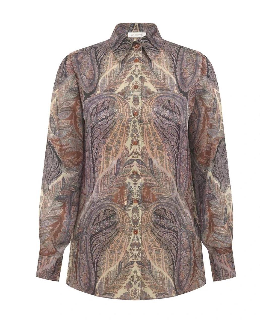 ZIMMERMANN Мульти шелковая рубашка, фото 5
