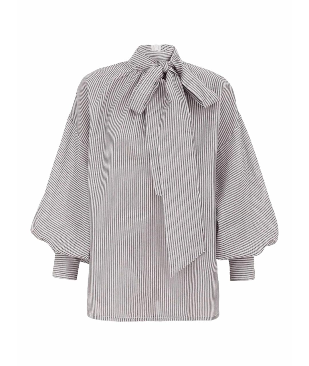 ZIMMERMANN Серая хлопковая блузы, фото 6