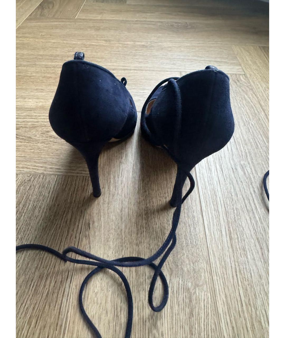 GIANVITO ROSSI Синие замшевые туфли, фото 2