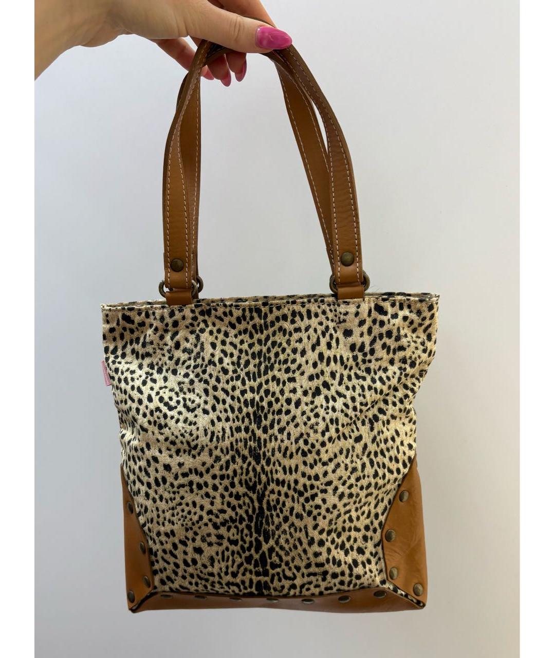 ROBERTO CAVALLI Кожаная сумка тоут, фото 3