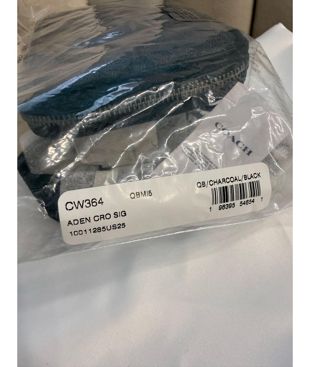 COACH Антрацитовая сумка на плечо, фото 5