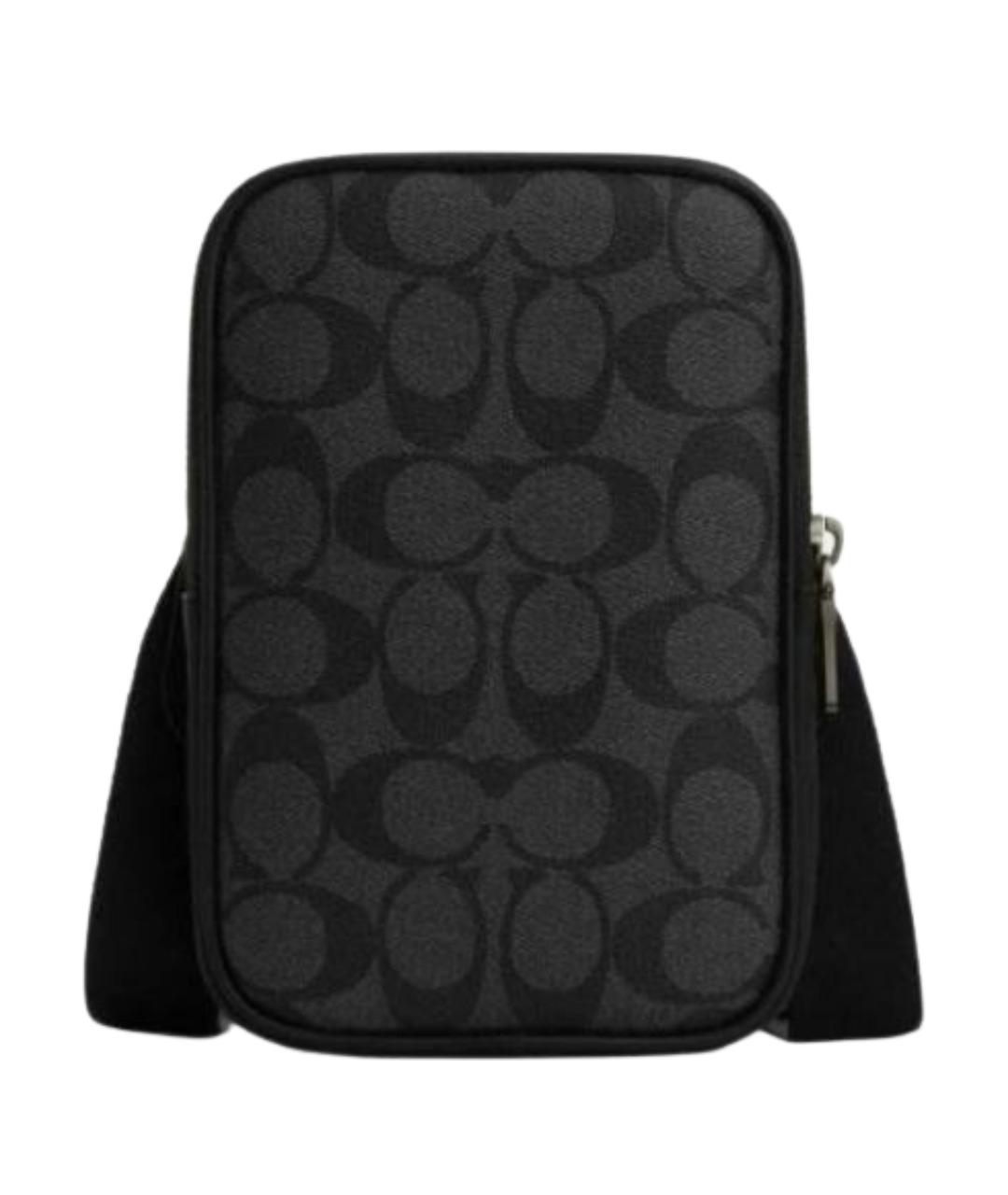 COACH Антрацитовая сумка на плечо, фото 1