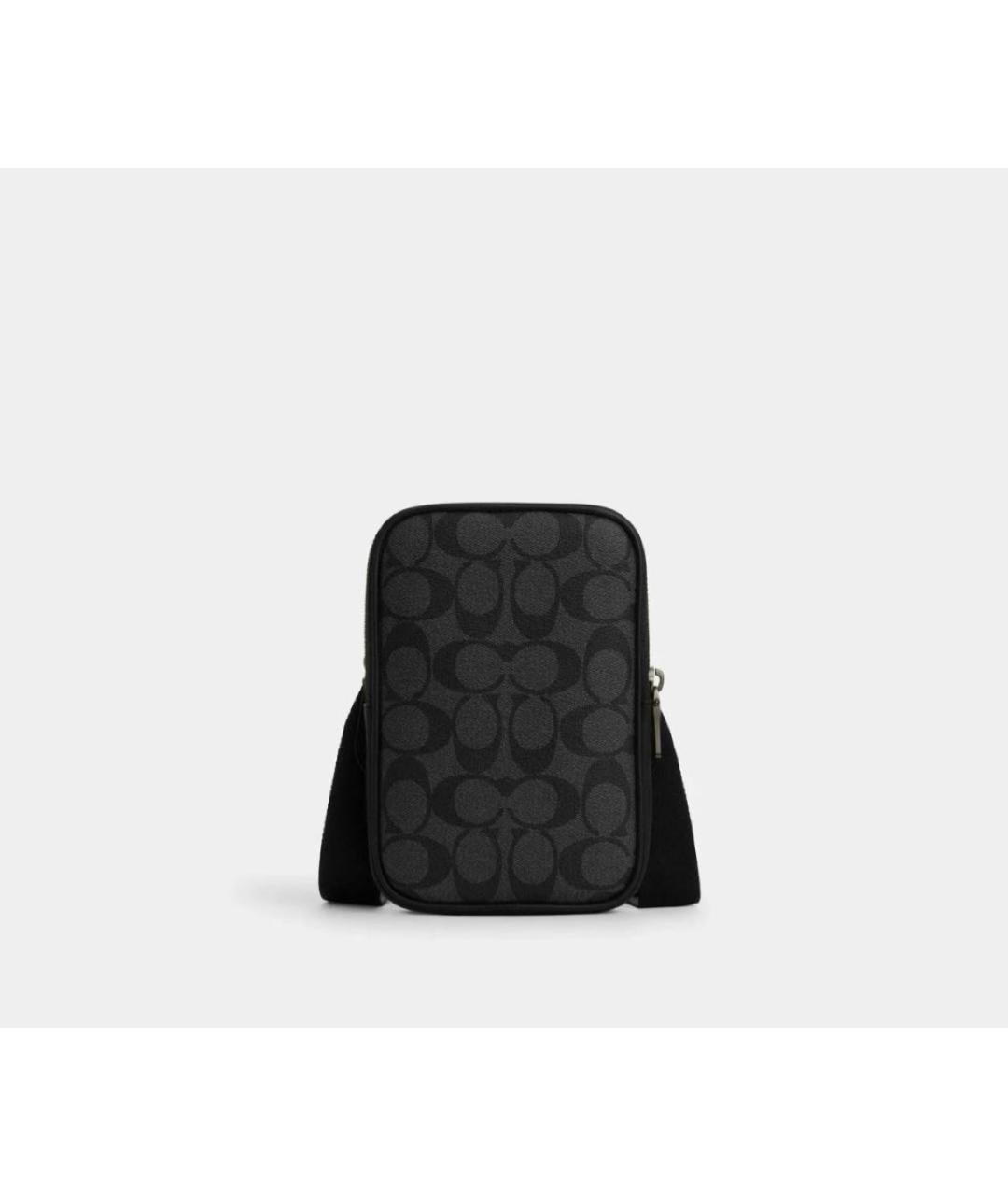 COACH Антрацитовая сумка на плечо, фото 9