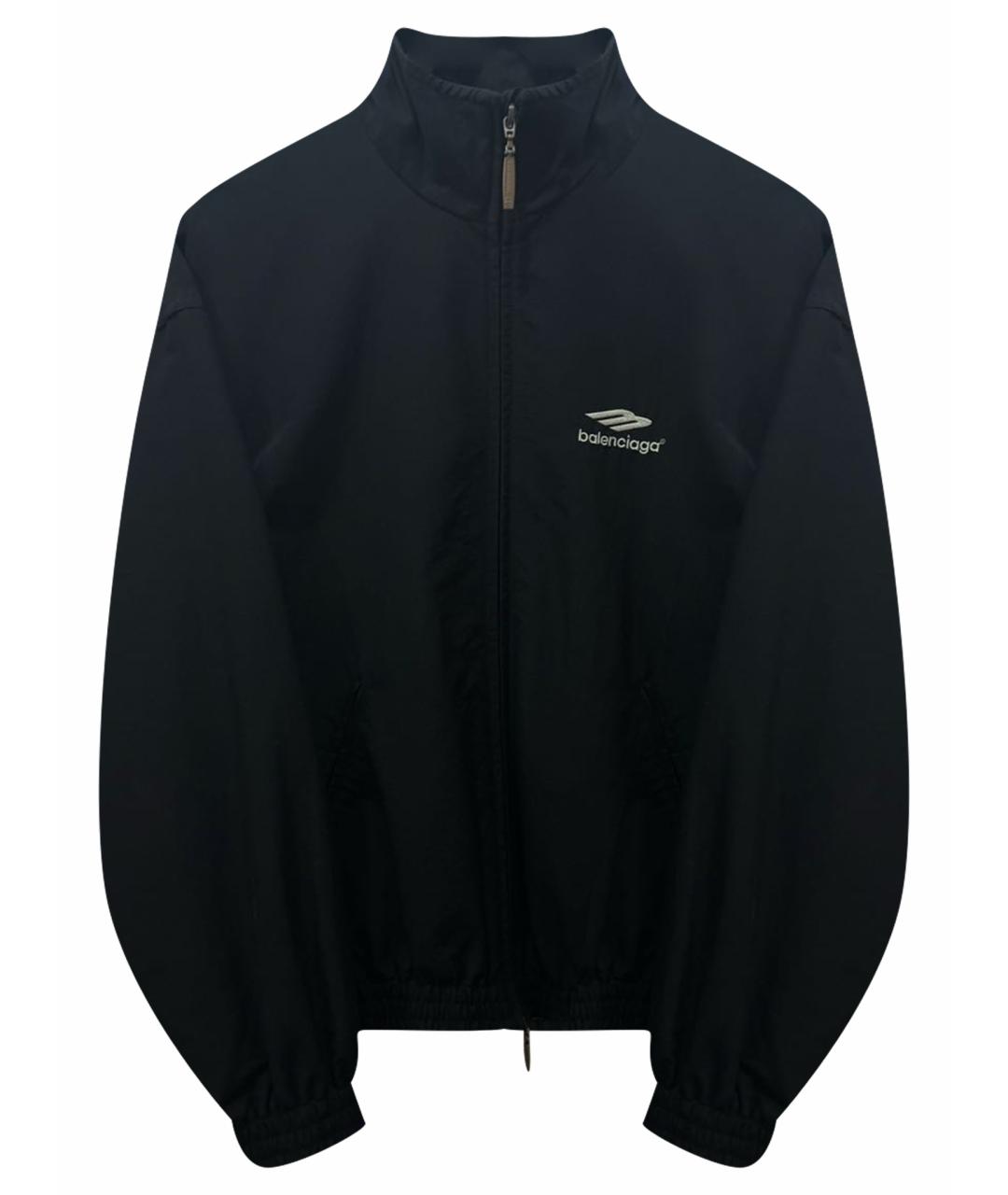 BALENCIAGA Черная полиамидовая куртка, фото 1