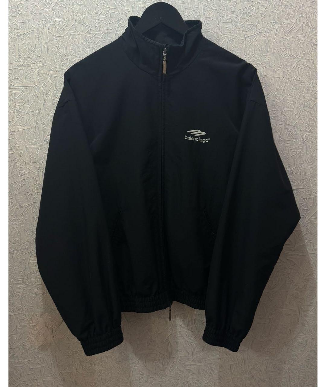 BALENCIAGA Черная полиамидовая куртка, фото 5