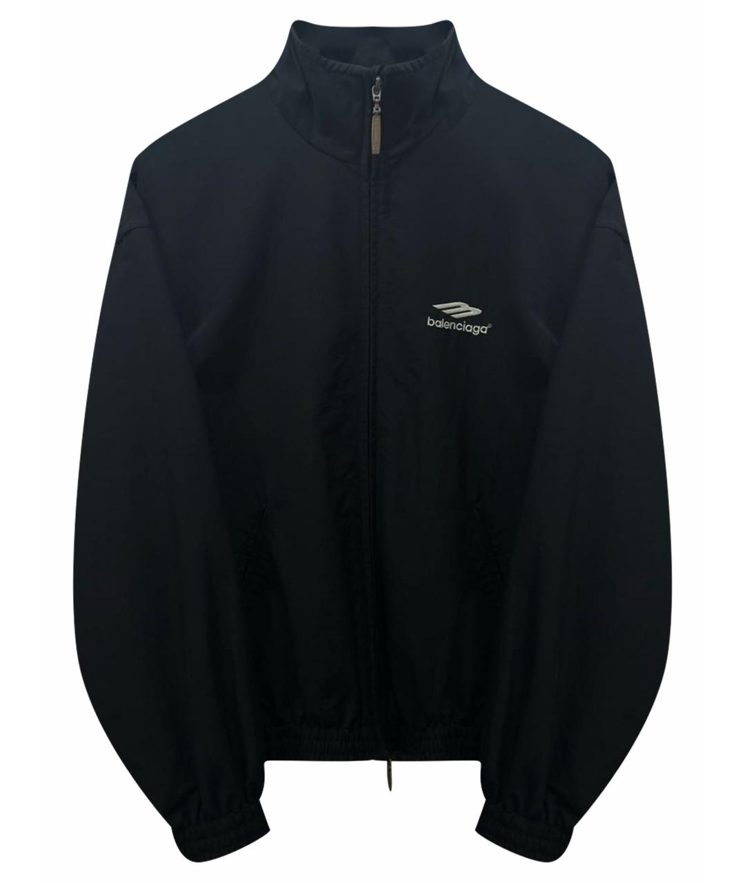 BALENCIAGA Черная полиамидовая куртка, фото 1