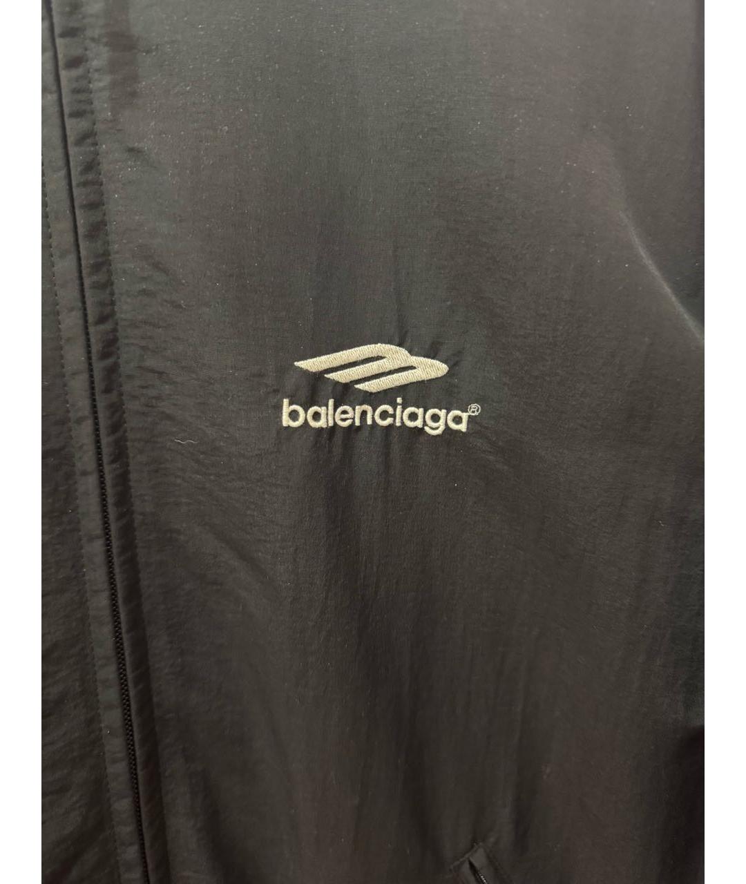 BALENCIAGA Черная полиамидовая куртка, фото 3