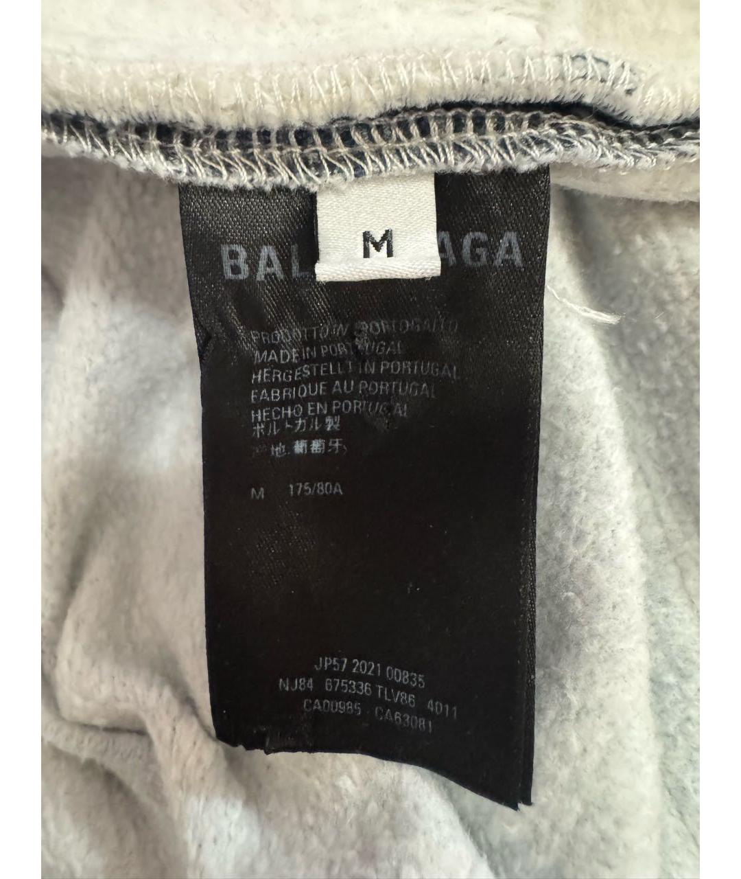 BALENCIAGA Синие хлопковые прямые джинсы, фото 3