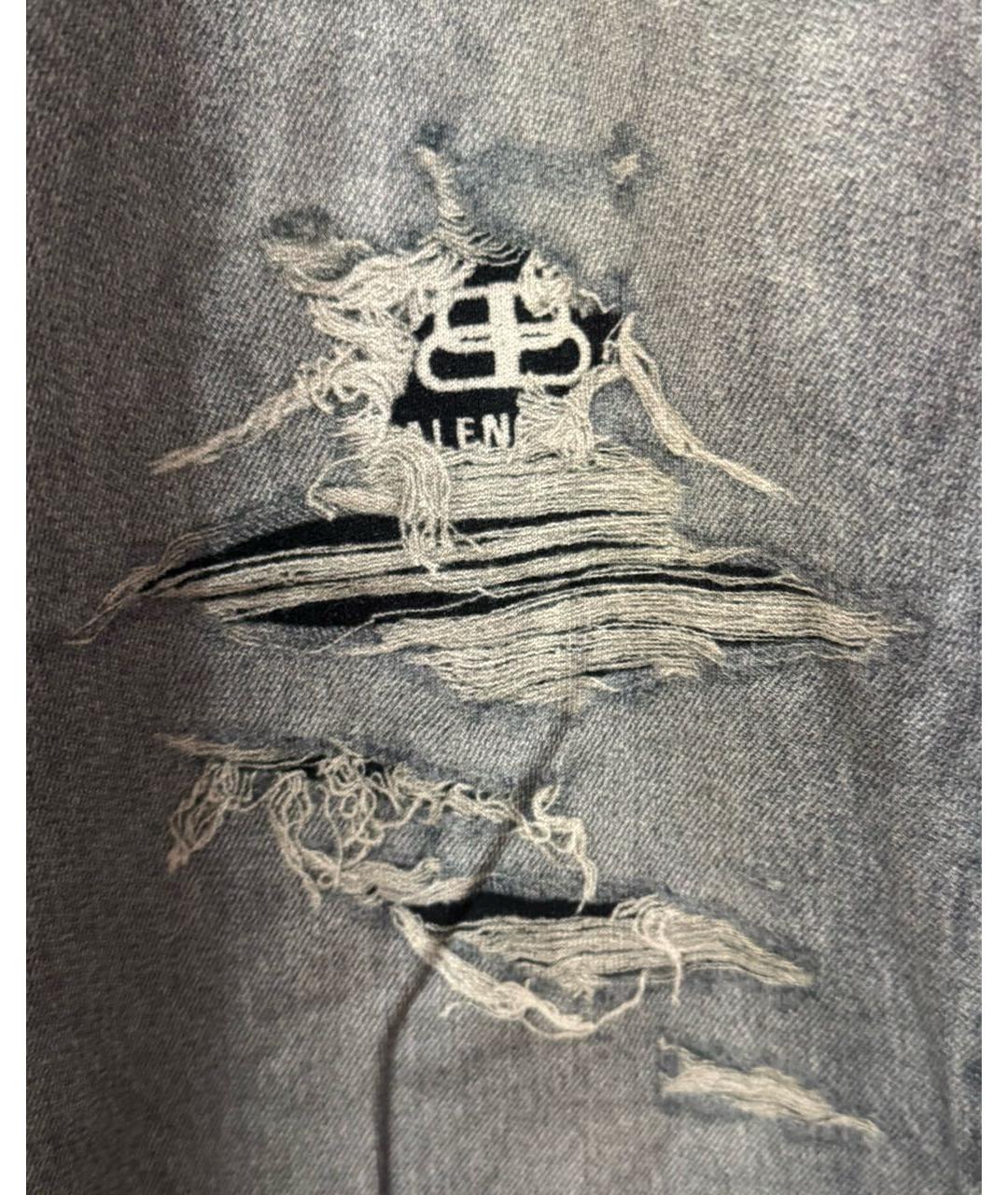 BALENCIAGA Синие хлопковые прямые джинсы, фото 3