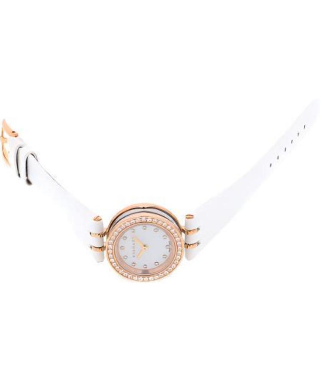 BVLGARI Белые часы из розового золота, фото 4