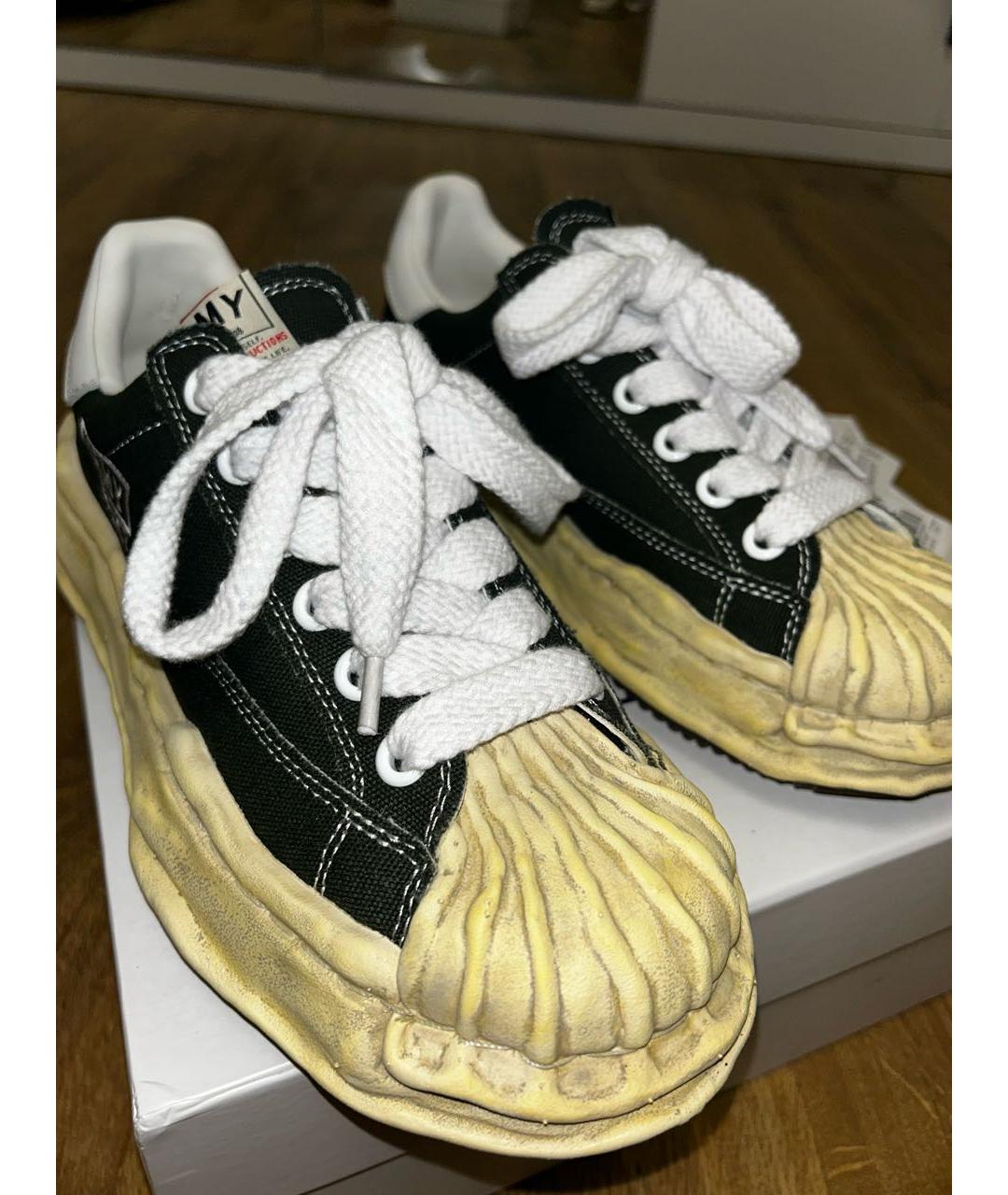 MAISON MIHARA YASUHIRO Хаки кеды, фото 3