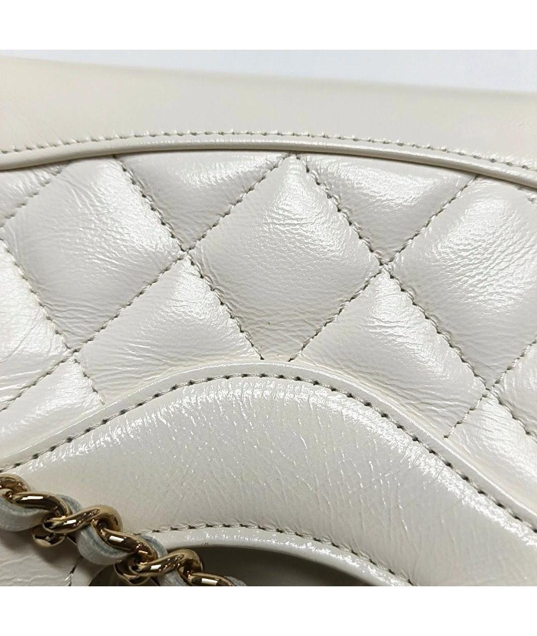 CHANEL Белая кожаная сумка тоут, фото 8