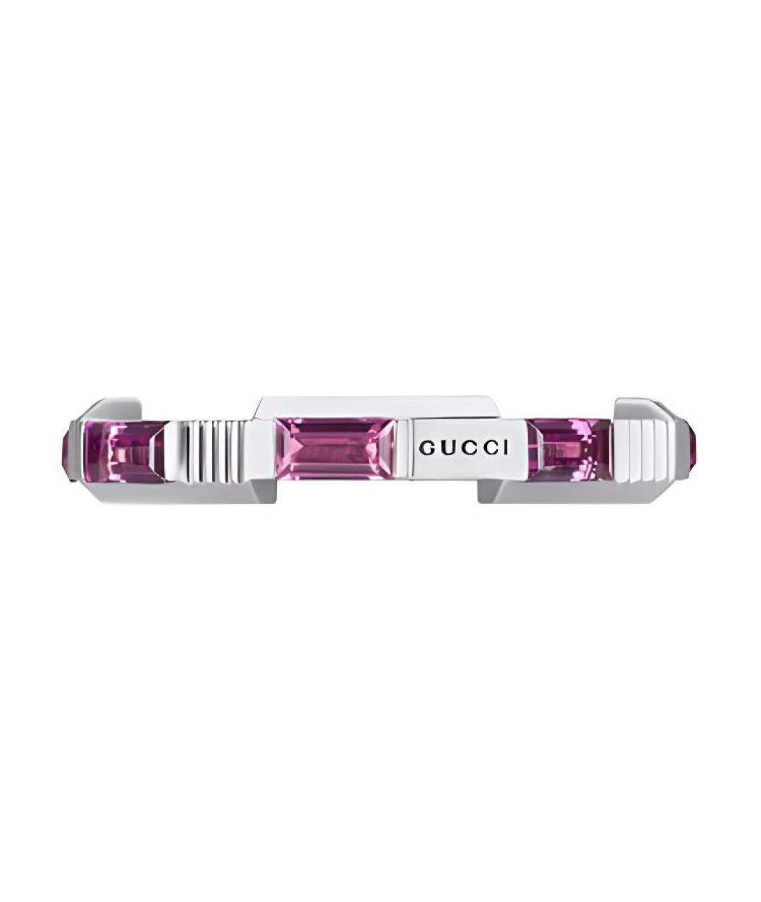 GUCCI Серебряное кольцо из белого золота, фото 3