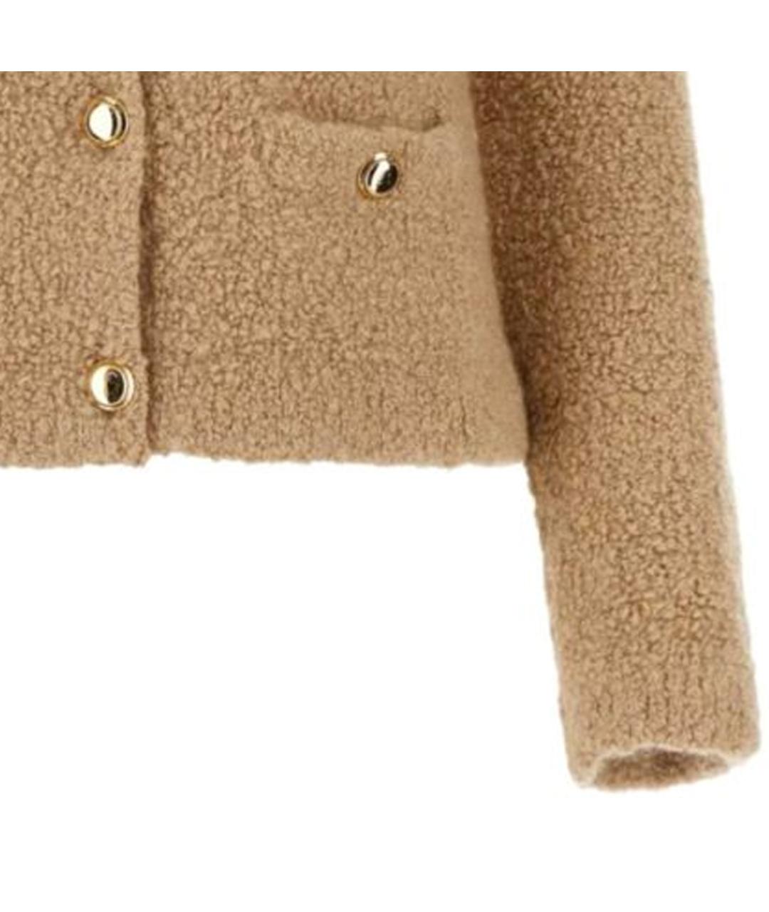 MIU MIU Коричневый кашемировый кардиган, фото 4