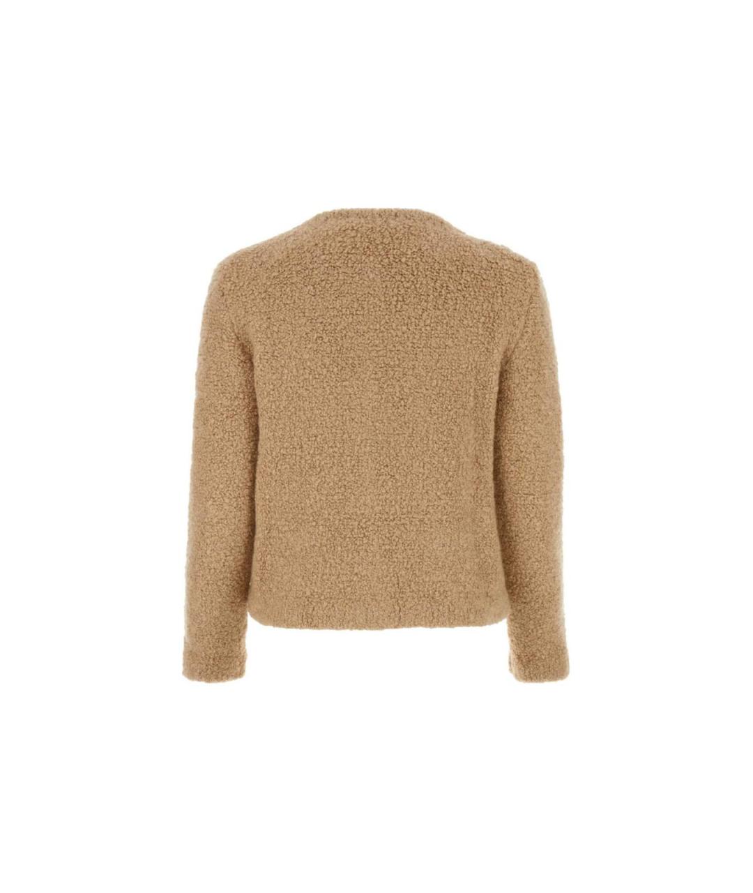 MIU MIU Коричневый кашемировый кардиган, фото 2