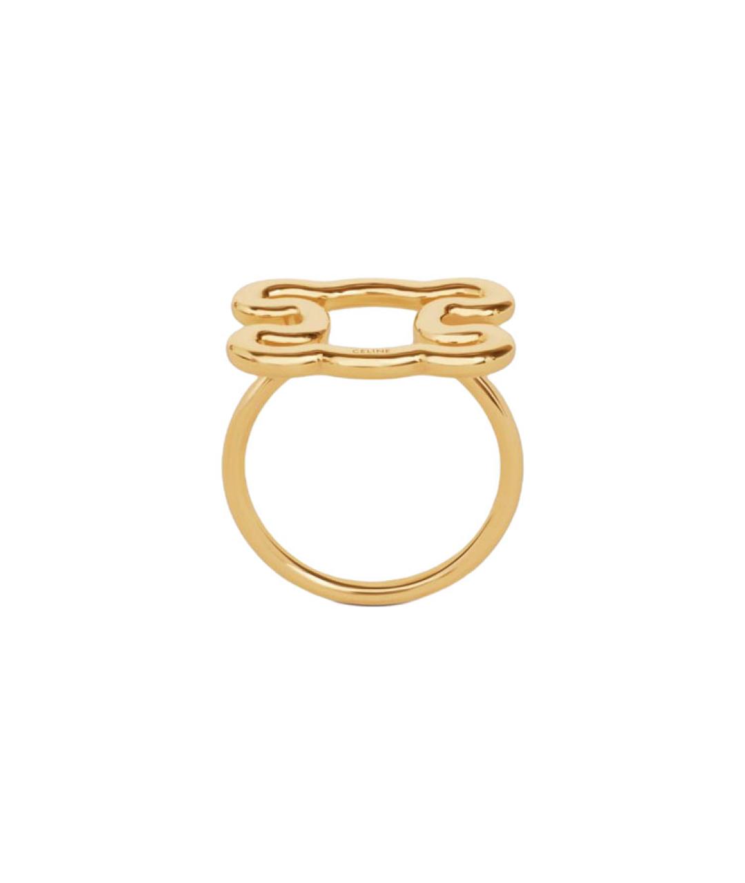 CELINE Золотое латунное кольцо, фото 1