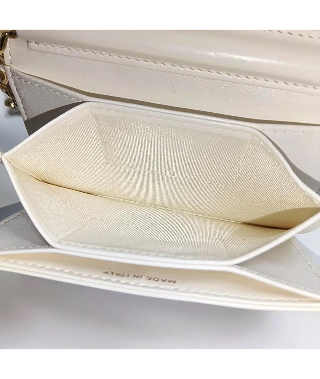 CHANEL Бежевая кожаная сумка через плечо, фото 6