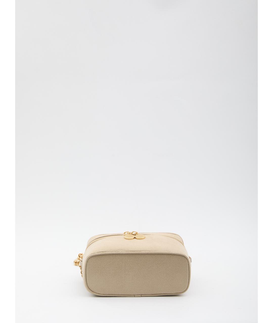 STELLA MCCARTNEY Бежевая синтетическая сумка через плечо, фото 3