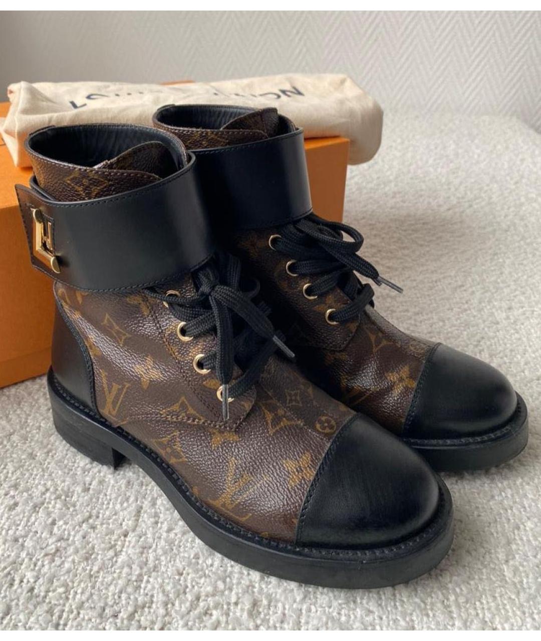 LOUIS VUITTON Коричневые ботинки, фото 3