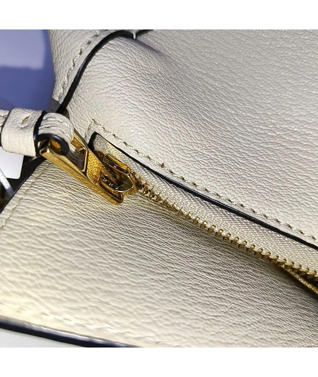 LOEWE Бежевая кожаная сумка тоут, фото 7