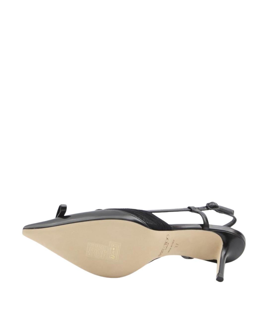JIMMY CHOO Черные кожаные туфли, фото 4