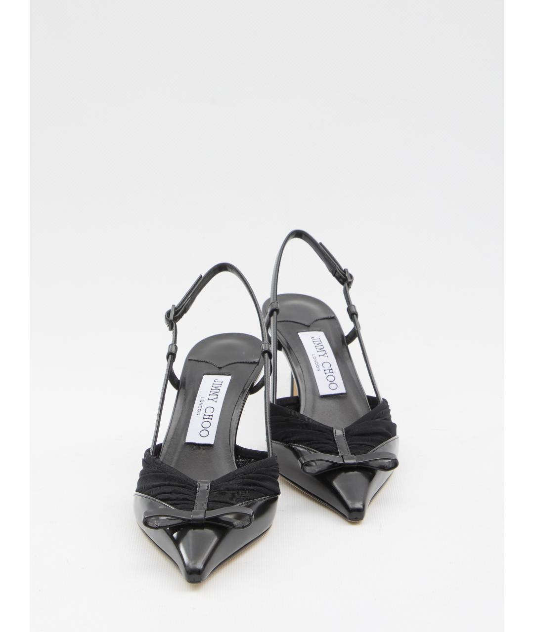 JIMMY CHOO Черные кожаные туфли, фото 5