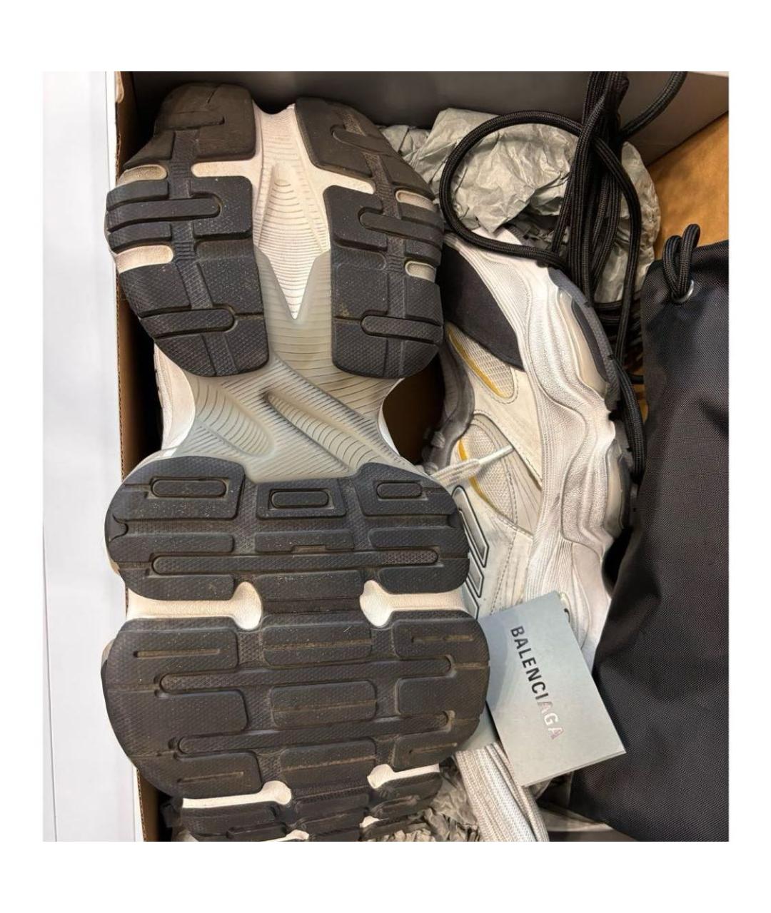 BALENCIAGA Серые текстильные низкие кроссовки / кеды, фото 7