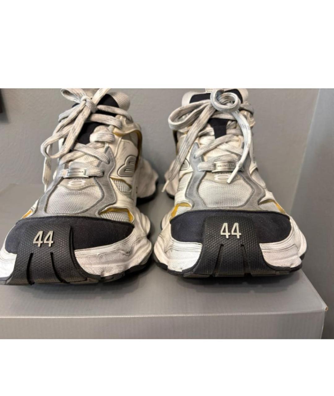 BALENCIAGA Серые текстильные низкие кроссовки / кеды, фото 2