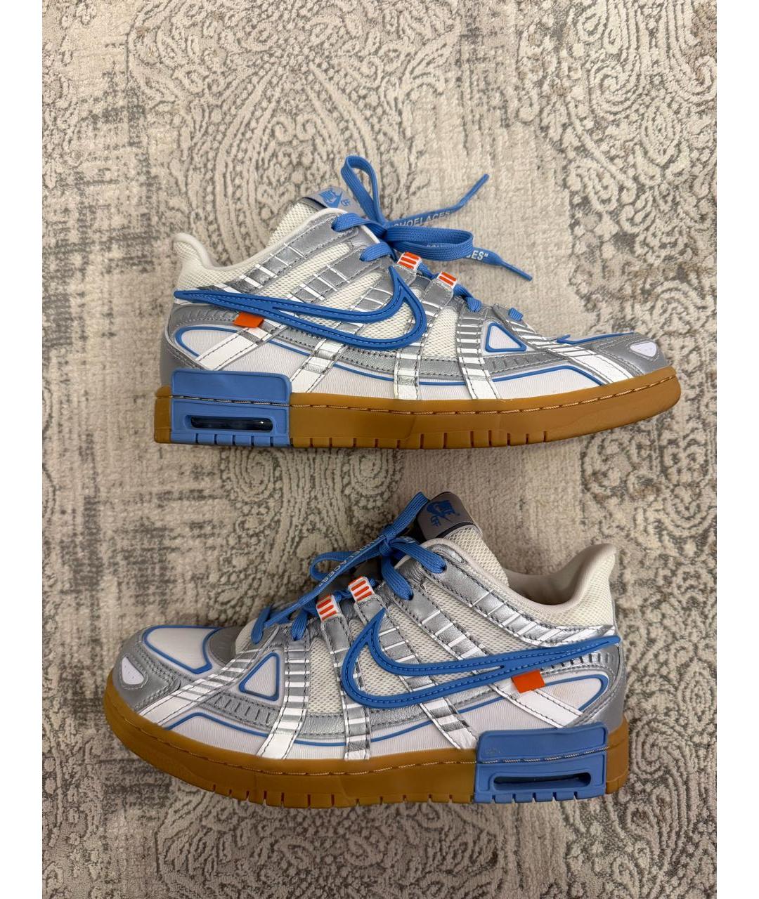 NIKE X OFF-WHITE Серебряные кроссовки, фото 6