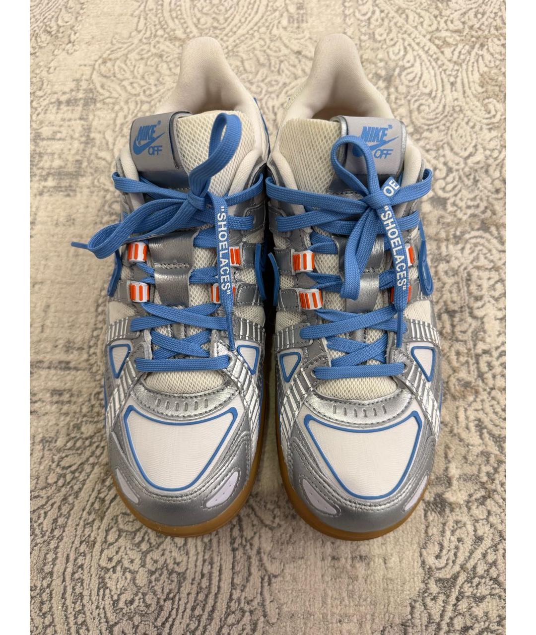 NIKE X OFF-WHITE Серебряные кроссовки, фото 5