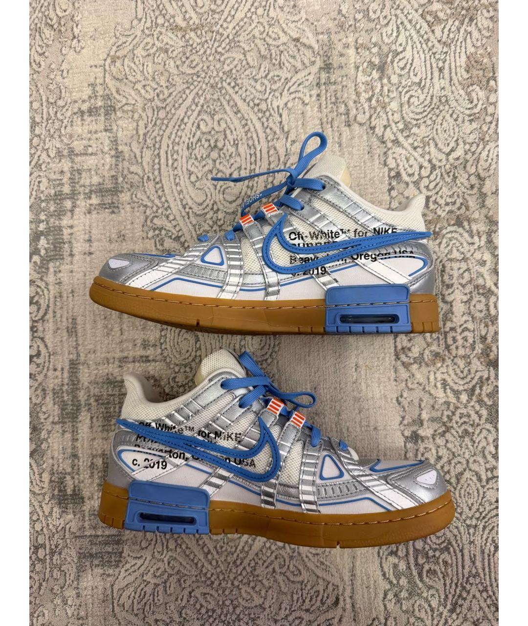 NIKE X OFF-WHITE Серебряные кроссовки, фото 2