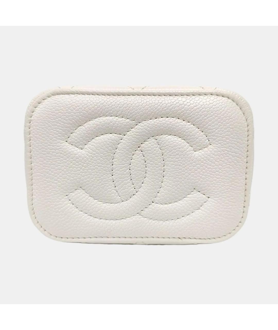 CHANEL Бежевая кожаная сумка через плечо, фото 5