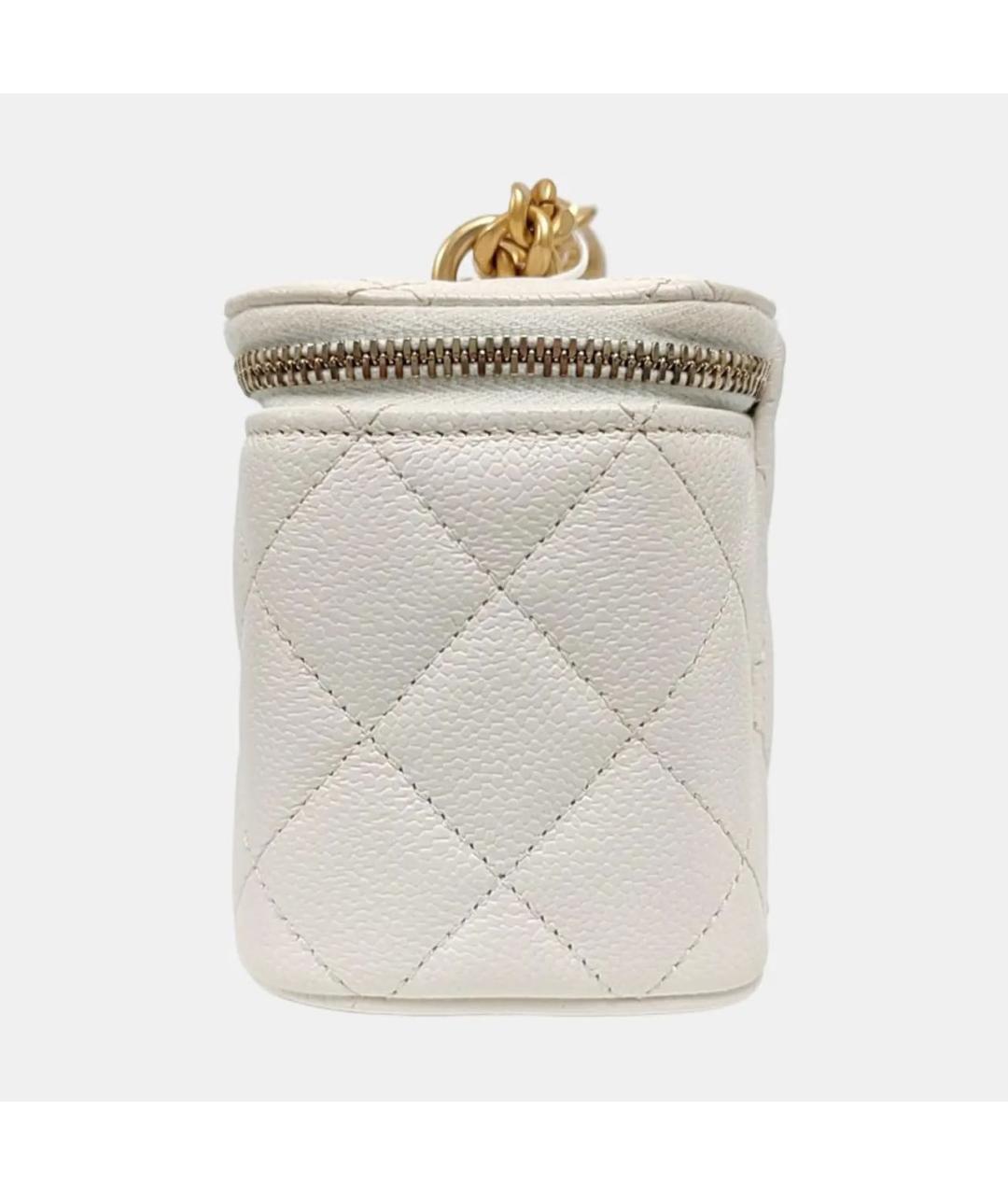 CHANEL Бежевая кожаная сумка через плечо, фото 2