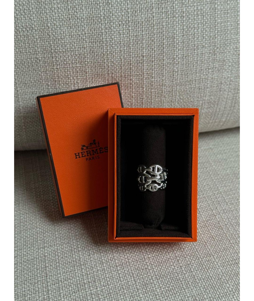 HERMES Серебряное серебряное кольцо, фото 2