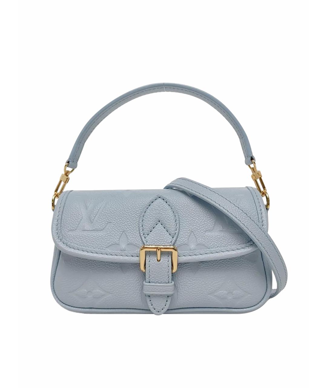 LOUIS VUITTON Голубая кожаная сумка через плечо, фото 1