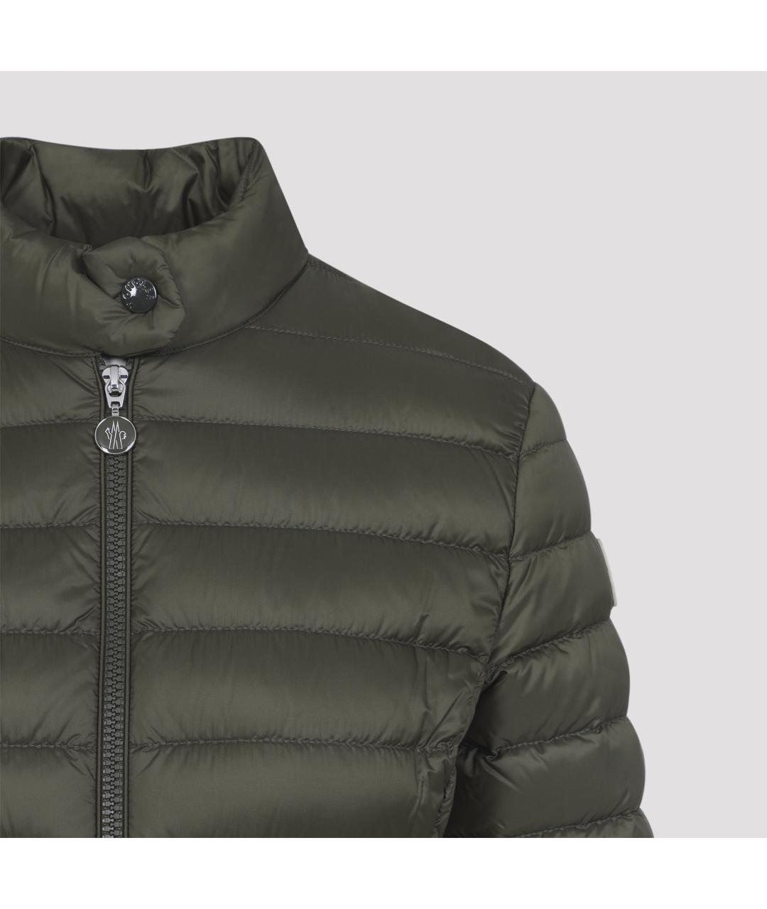 MONCLER Зеленая полиамидовая куртка, фото 5