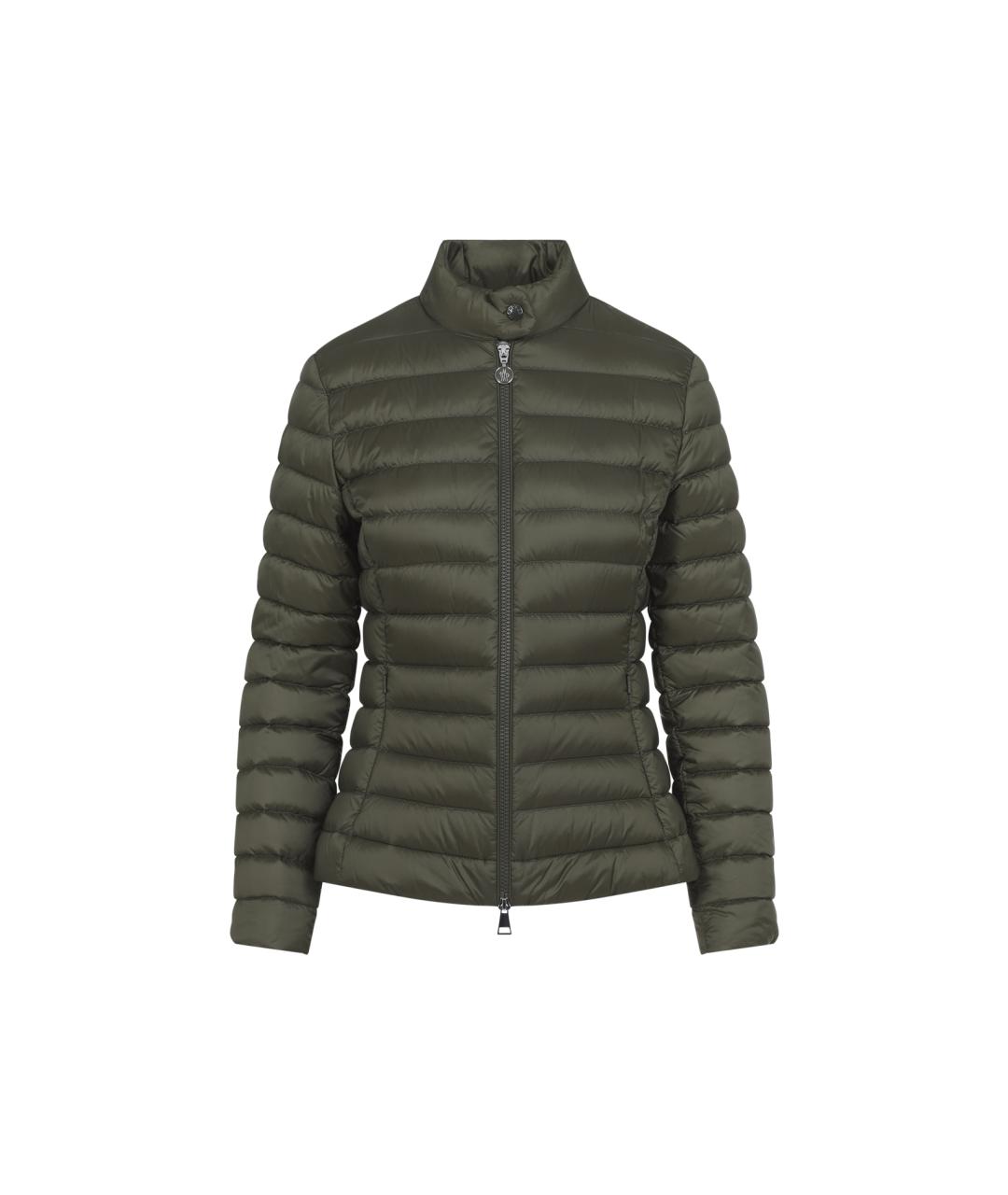 MONCLER Зеленая полиамидовая куртка, фото 1