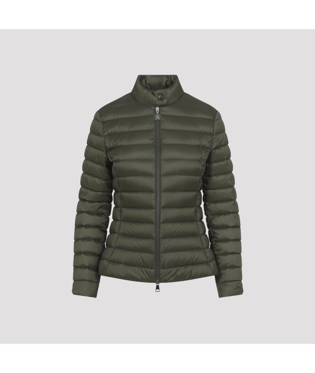 MONCLER Зеленая полиамидовая куртка, фото 2