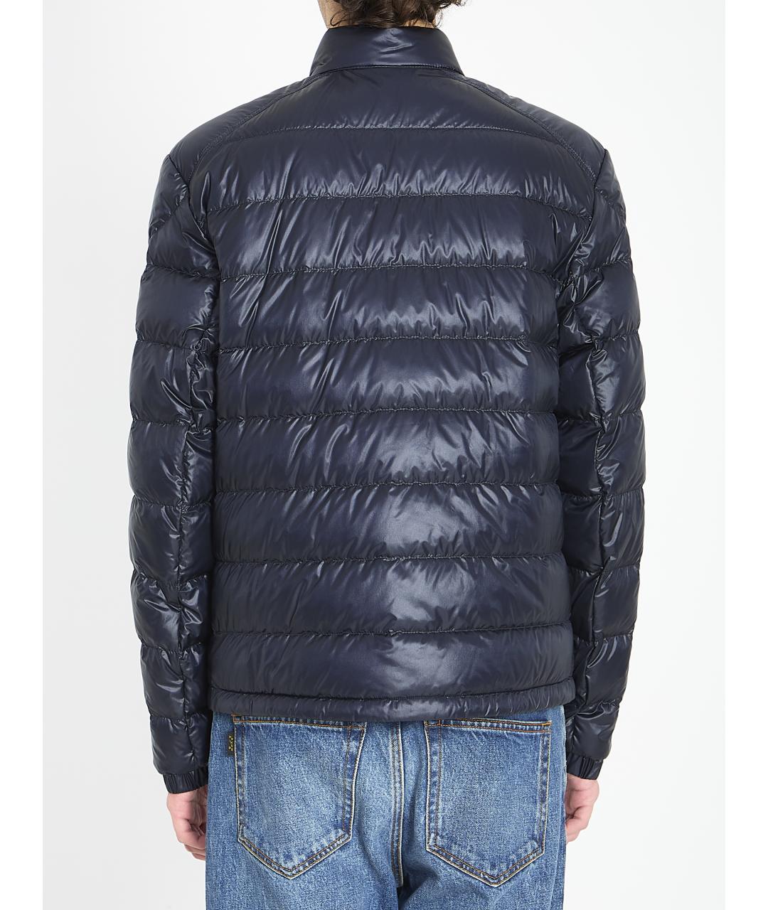 MONCLER Синяя полиамидовая куртка, фото 4