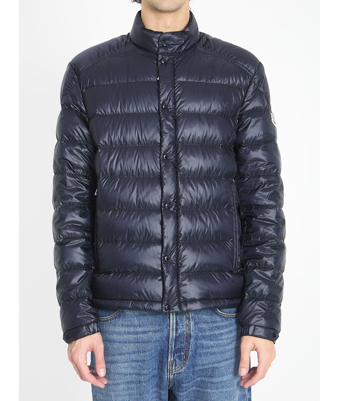 MONCLER Синяя полиамидовая куртка, фото 6