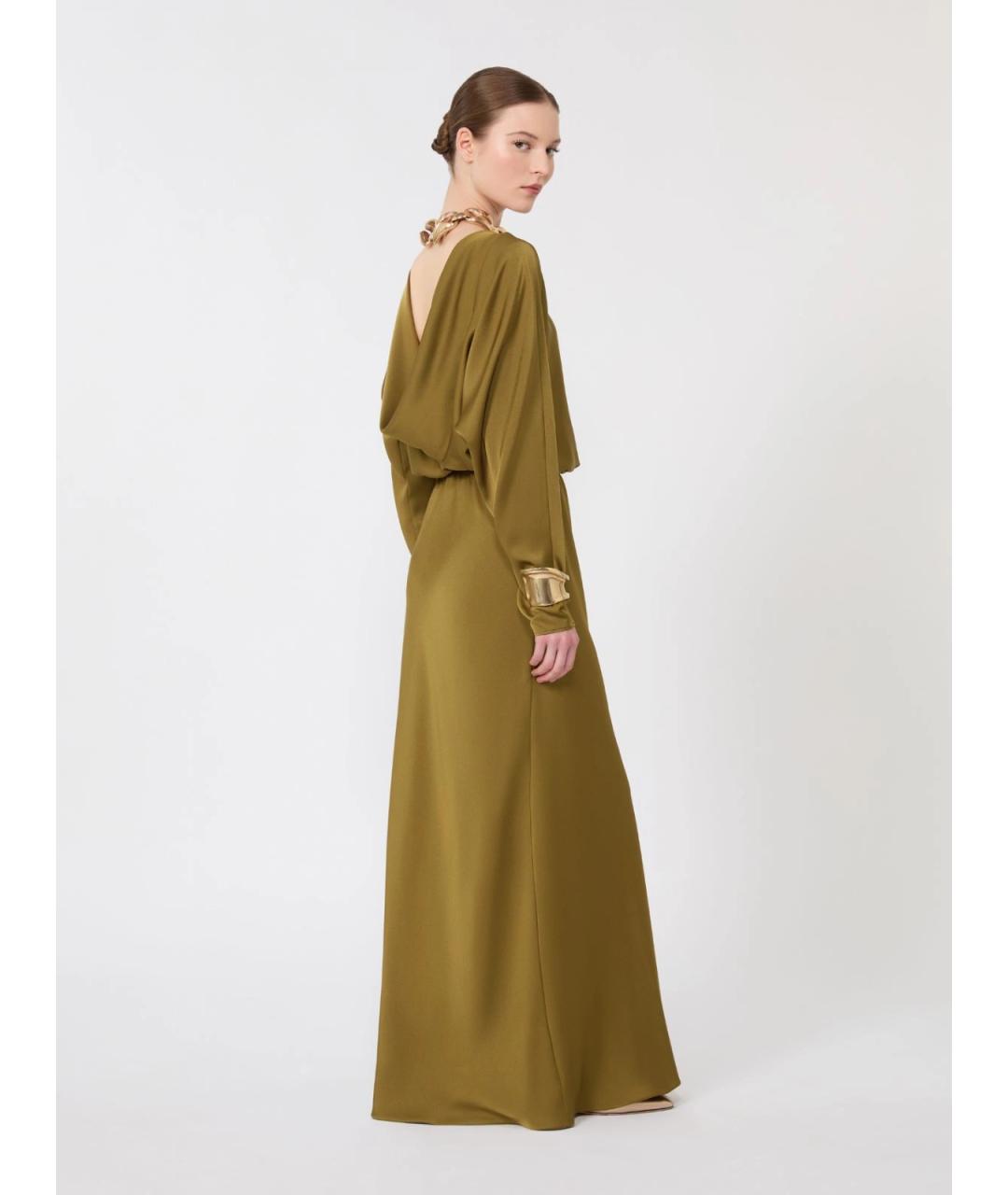 MAX MARA STUDIO Зеленые повседневное платье, фото 2